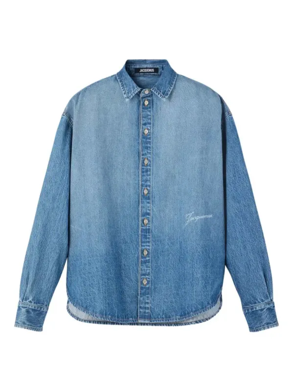 Button-Down Denim Shirt made by Jacquemus