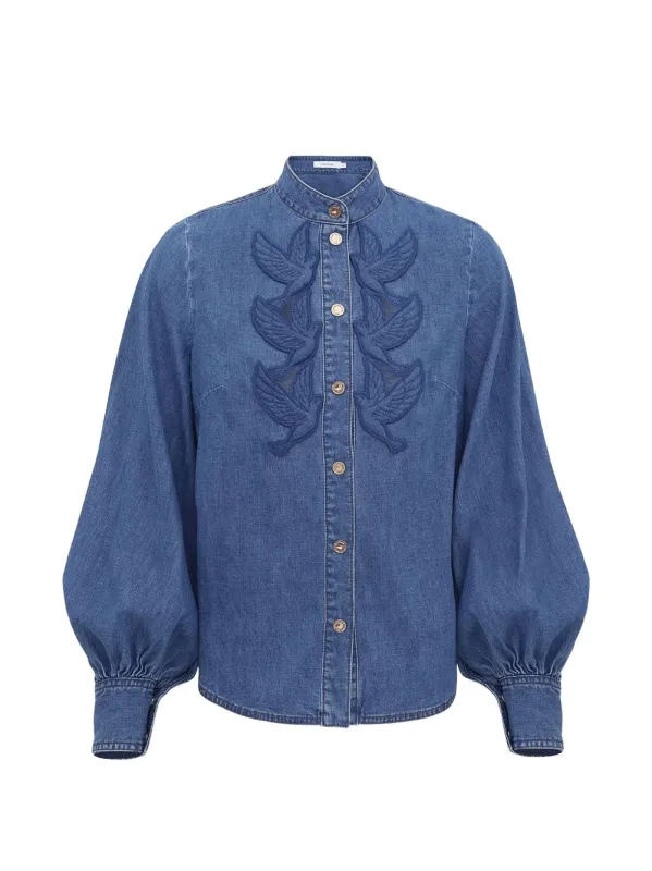 Denim Shirt made by Wanan Luxury