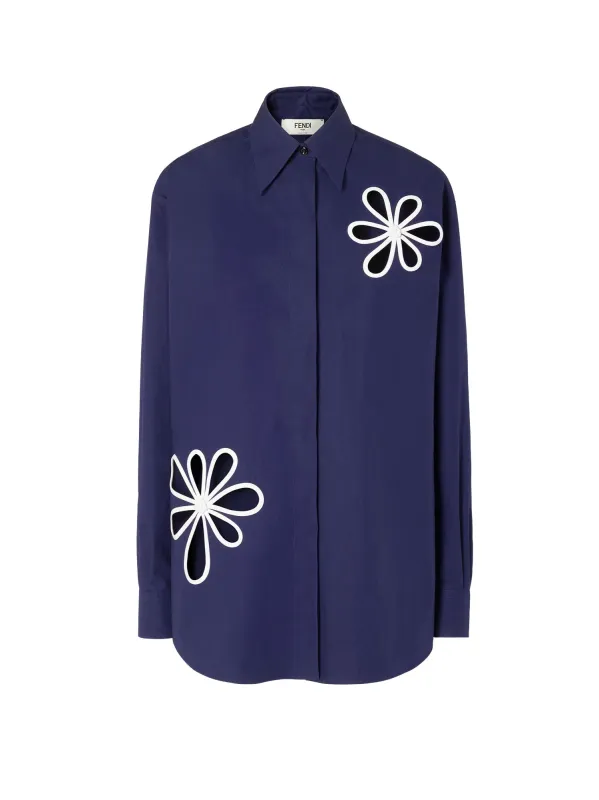 Cotton Popelin Shirt made by Fendi