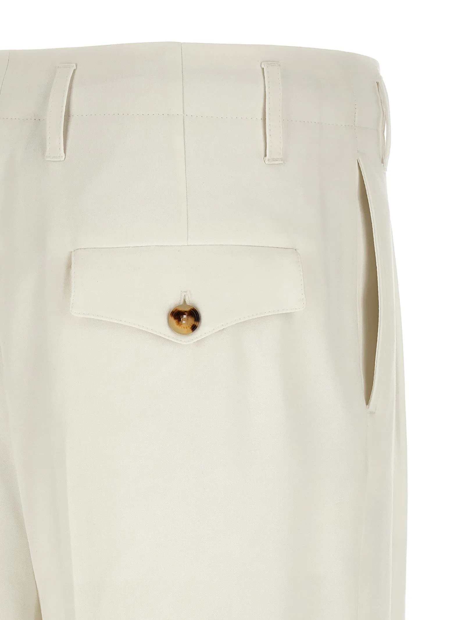 Cotton Trousers Pants White sold by Wanan Luxury product image thumbnail 4