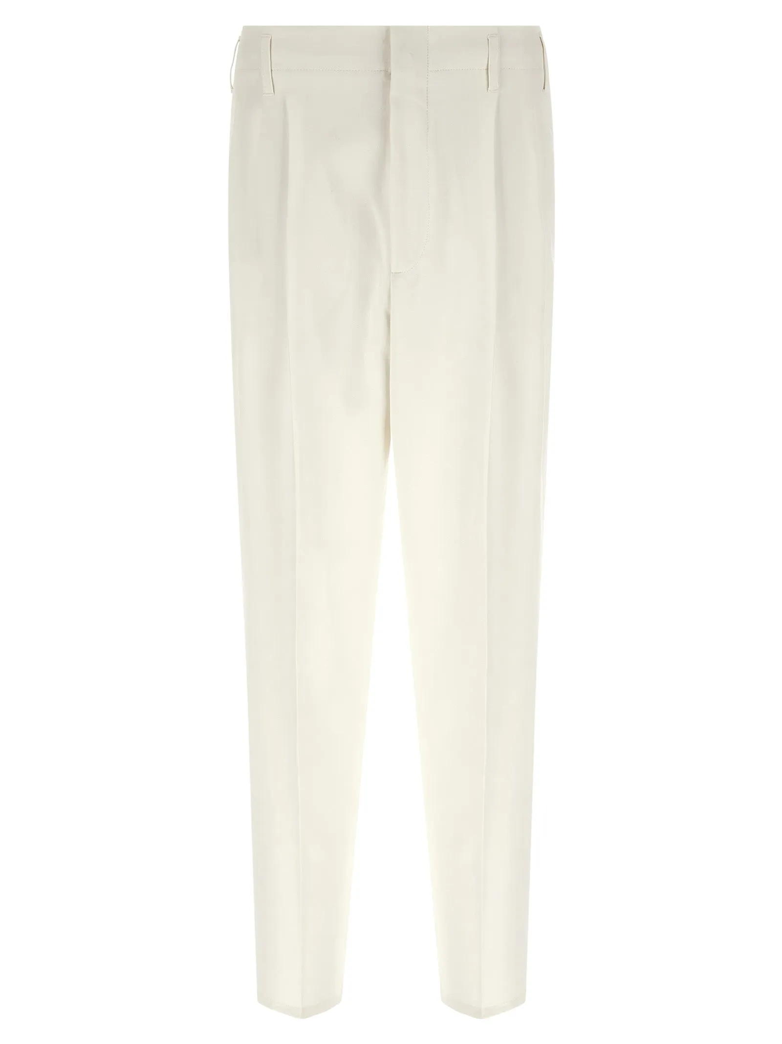 Cotton Trousers Pants White sold by Wanan Luxury