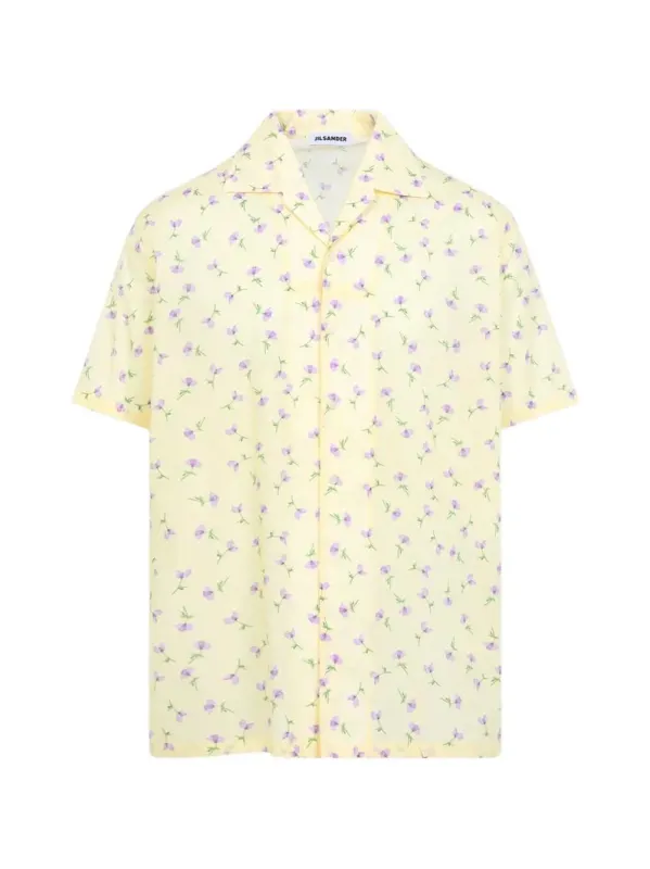 Short-Sleeved Shirt With Floral Print made by Jil Sander