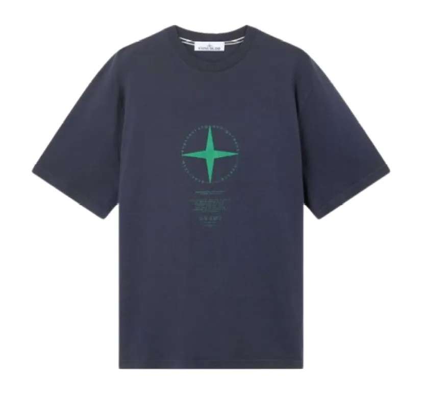 T-Shirts And Polos Blue And Green made by Stone Island