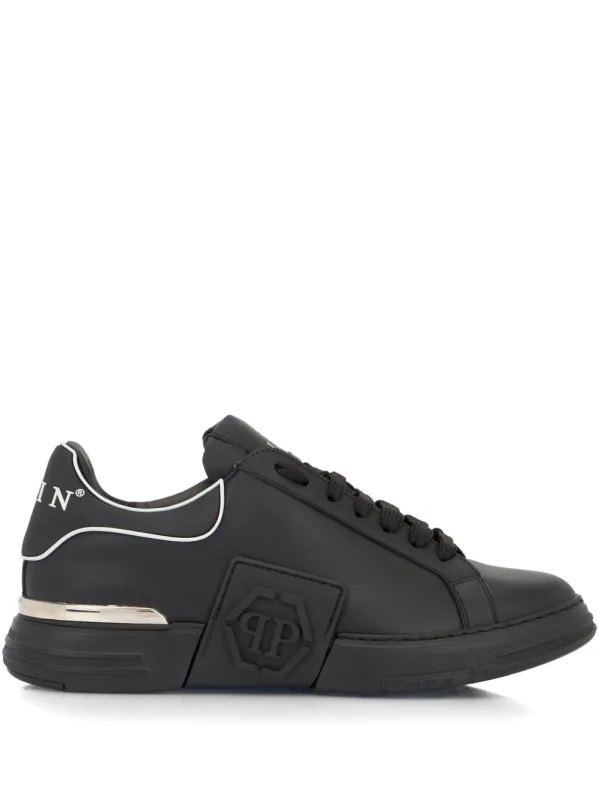 Flat Shoes Blacks And Greys made by Philipp Plein