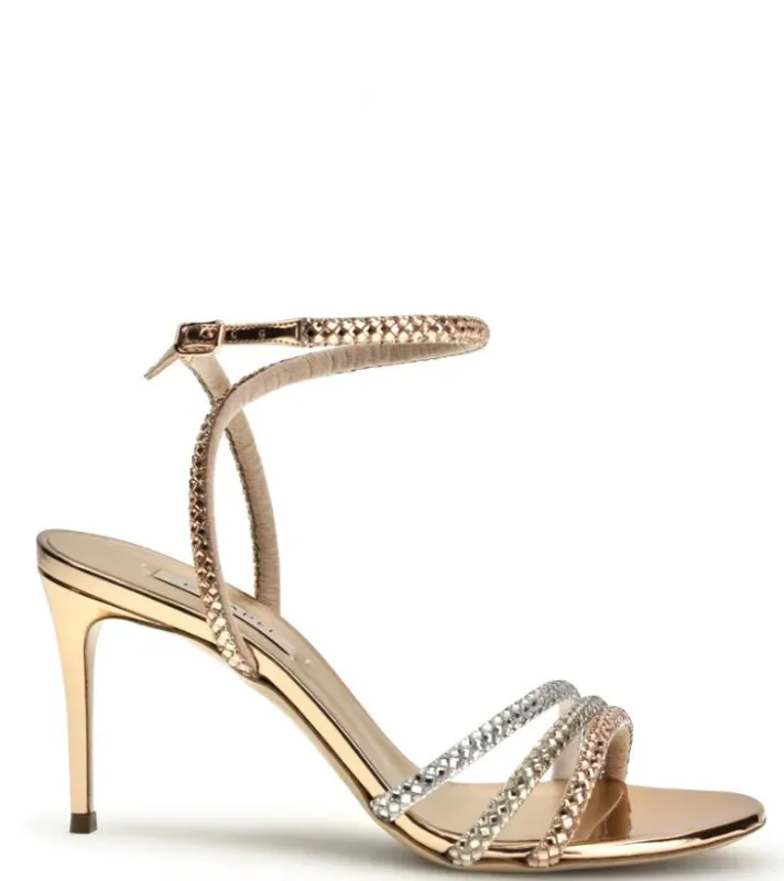 Sandals Multicolor Oro Rosa made by Casadei