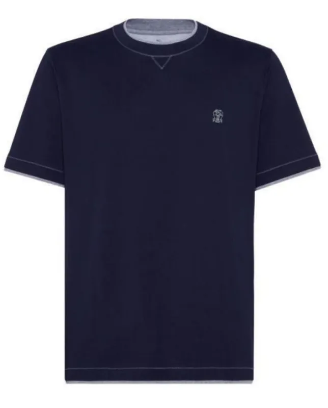 Sweaters Cobalto+Grigio made by Brunello Cucinelli