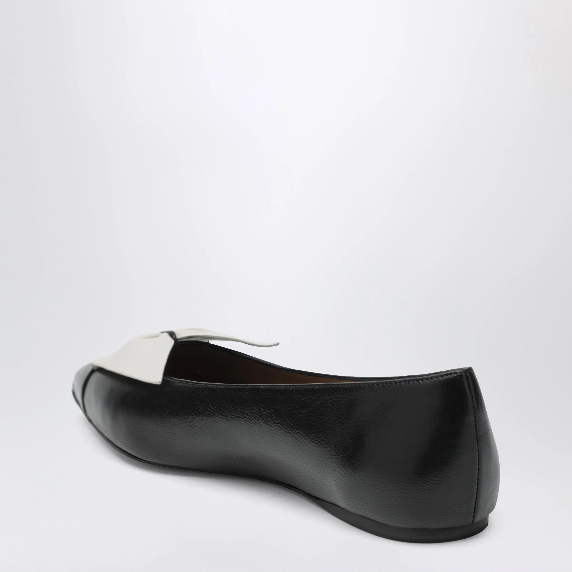 Soft Bow Ballerina Flats Black/Mascarpone sold by Wanan Luxury product image thumbnail 2