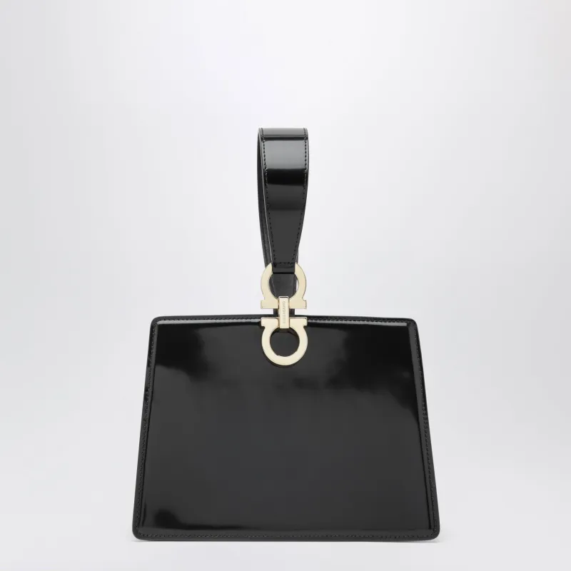 Black Double Gancini Mini Clutch made by Wanan Luxury