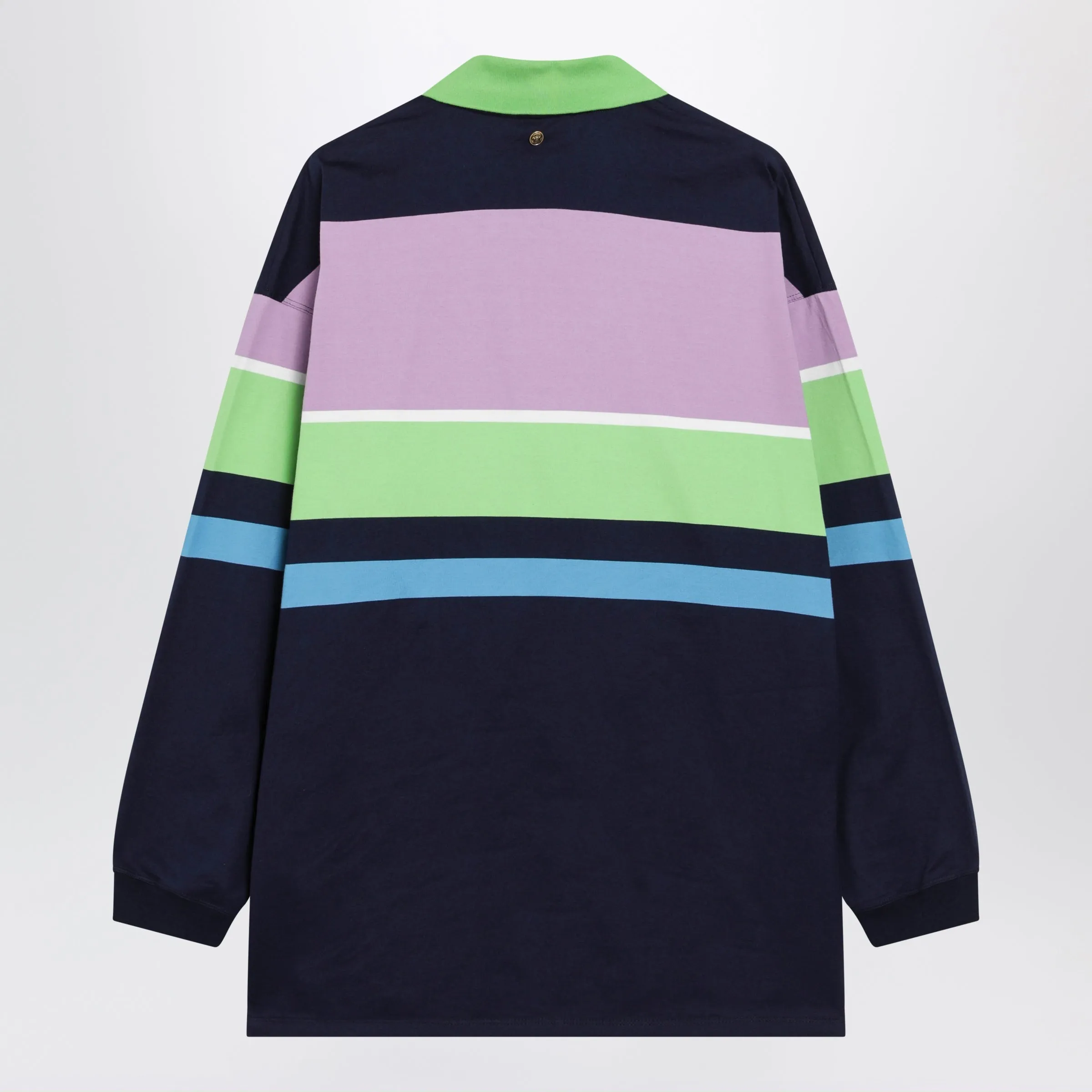 Color-Block Striped Long-Sleeve Cotton Mini Dress sold by Wanan Luxury product image thumbnail 2