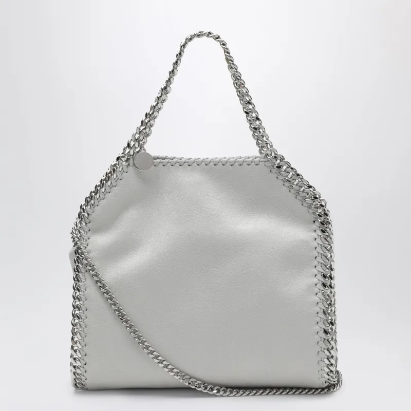 Pearl Grey Falabella Mini Tote Bag made by Stella McCartney