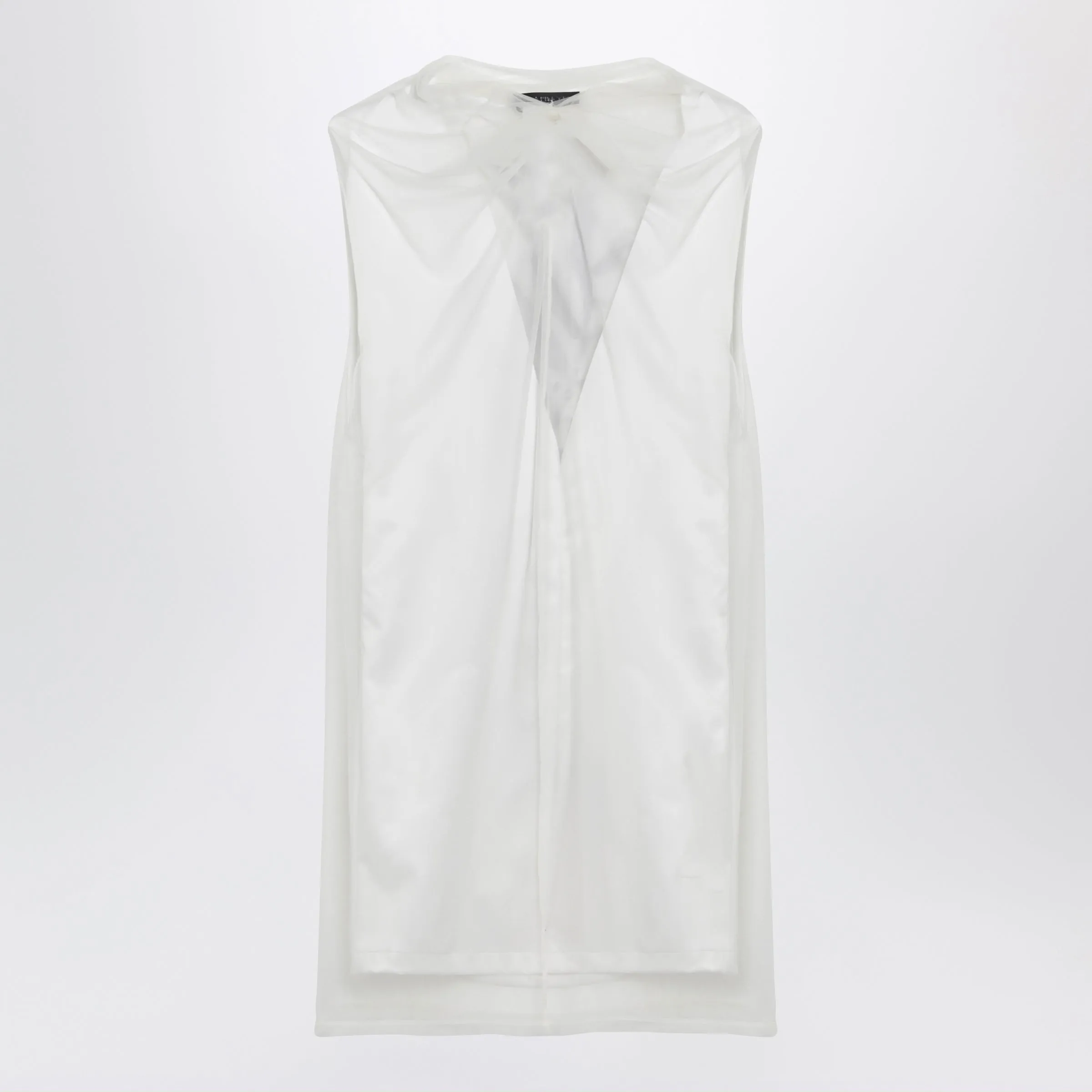 White Double-Layer Dress In Satin And Tulle sold by Wanan Luxury product image thumbnail 2