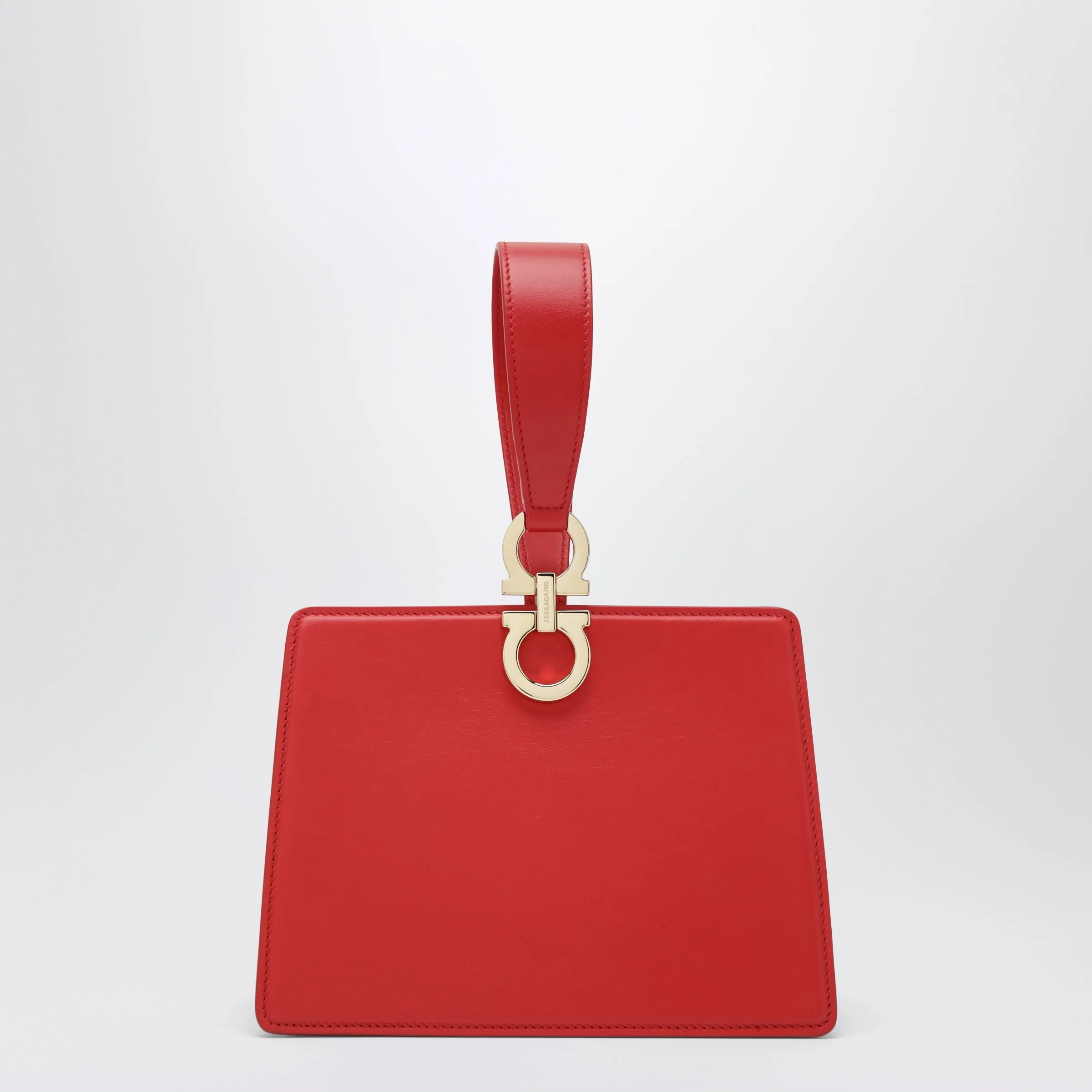 Red Double Gancini Mini Clutch sold by Wanan Luxury