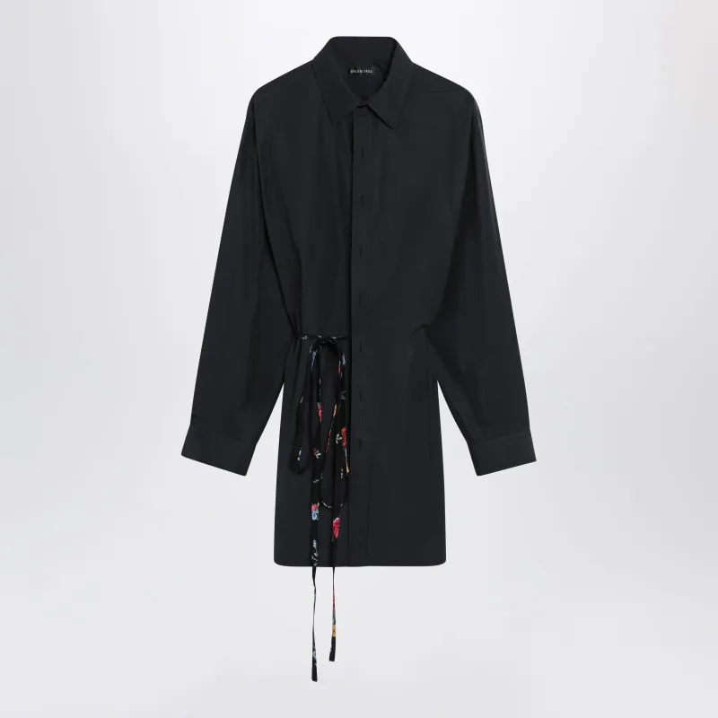 Short Dress With Floral Waist Belt made by Balenciaga