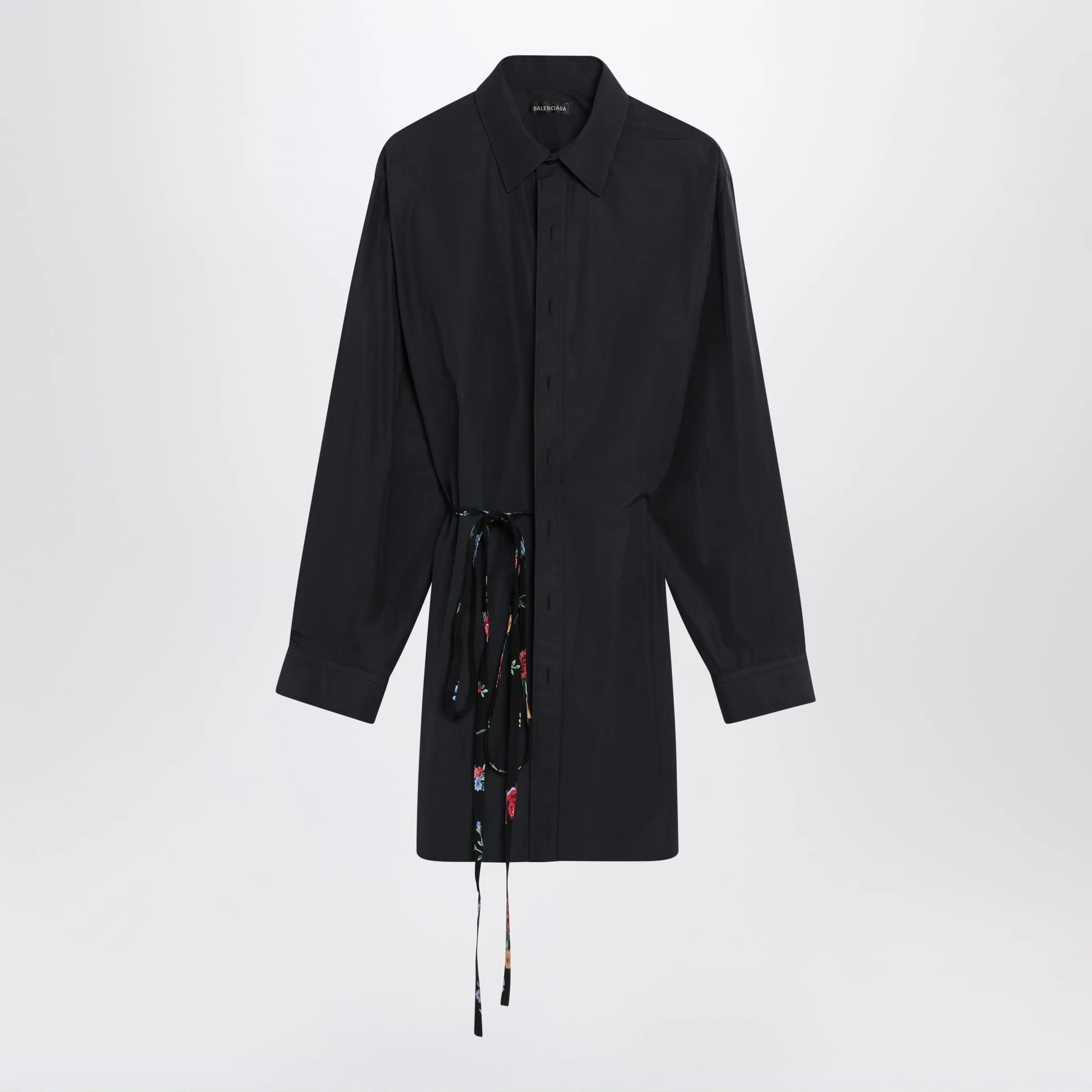 Short Dress With Floral Waist Belt sold by Wanan Luxury