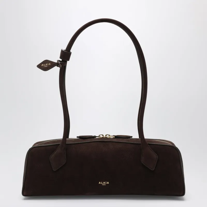 Le Teckel Medium Bag In Brown Calfskin Nubuck made by Alaia