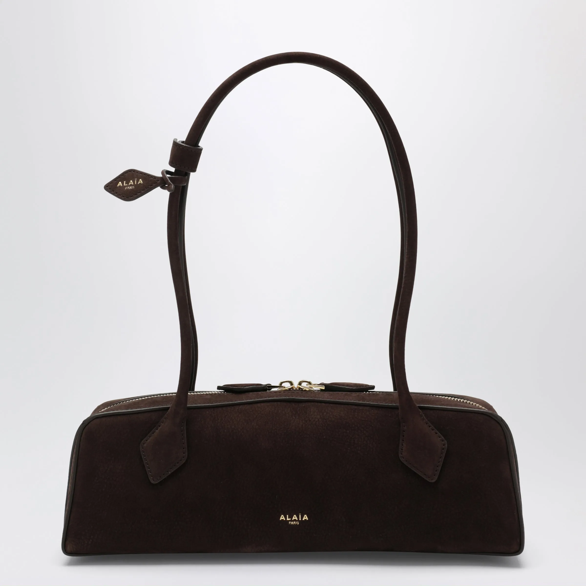 Le Teckel Medium Bag In Brown Calfskin Nubuck sold by Wanan Luxury