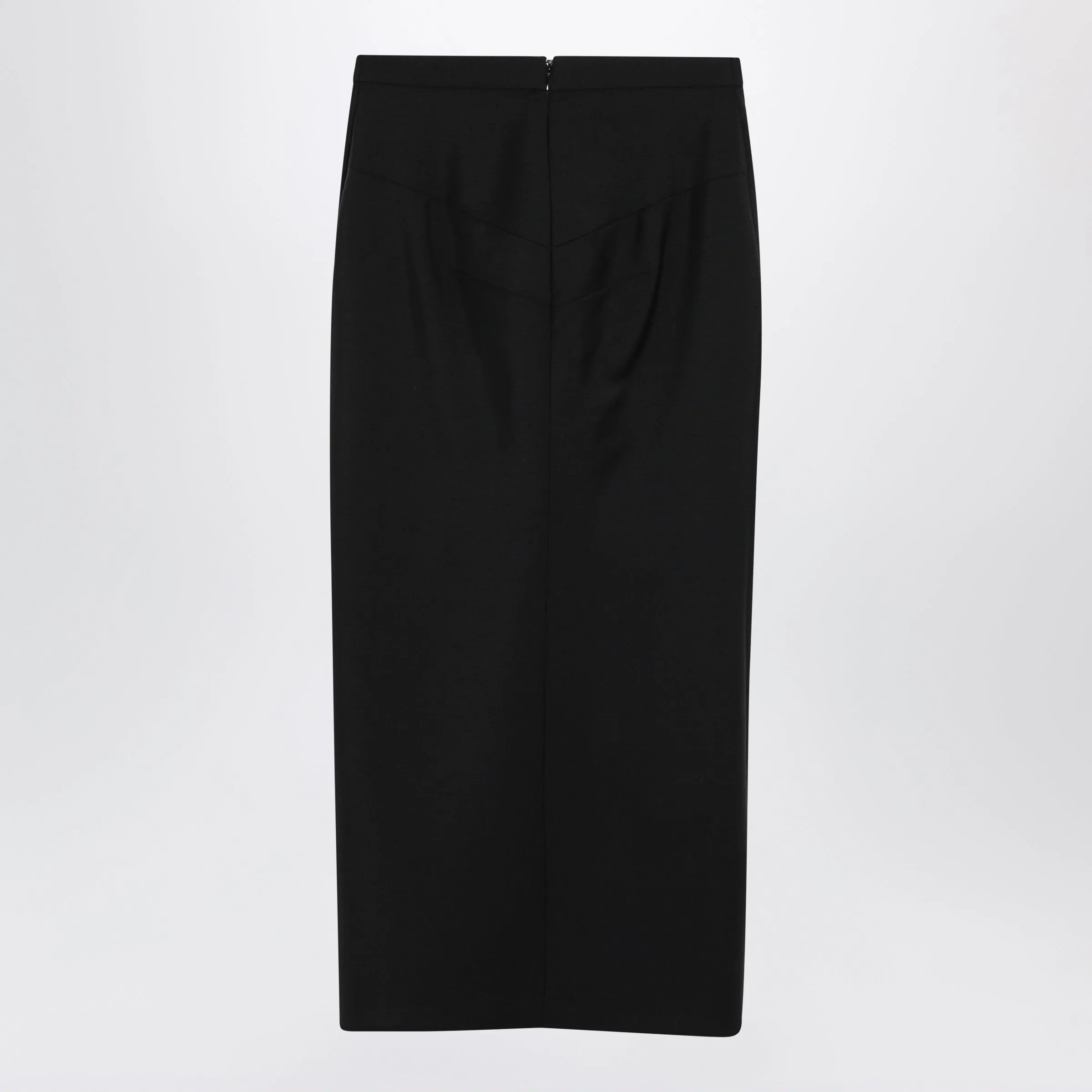 Draped Skirt In Black Wool And Mohair sold by Wanan Luxury product image thumbnail 2