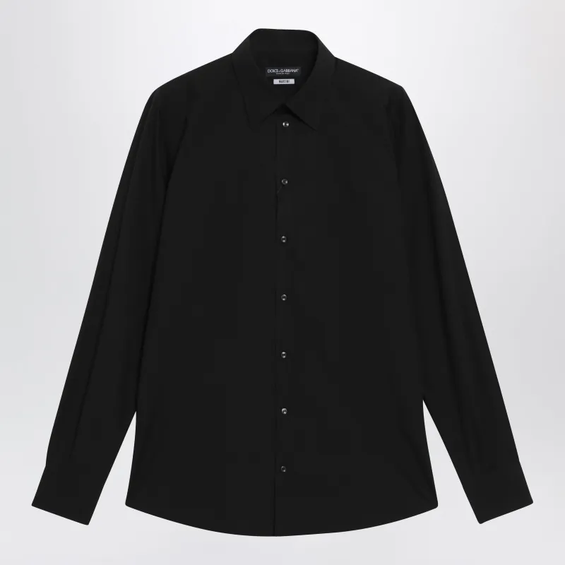 Black Cotton Shirt made by Dolce & Gabanna