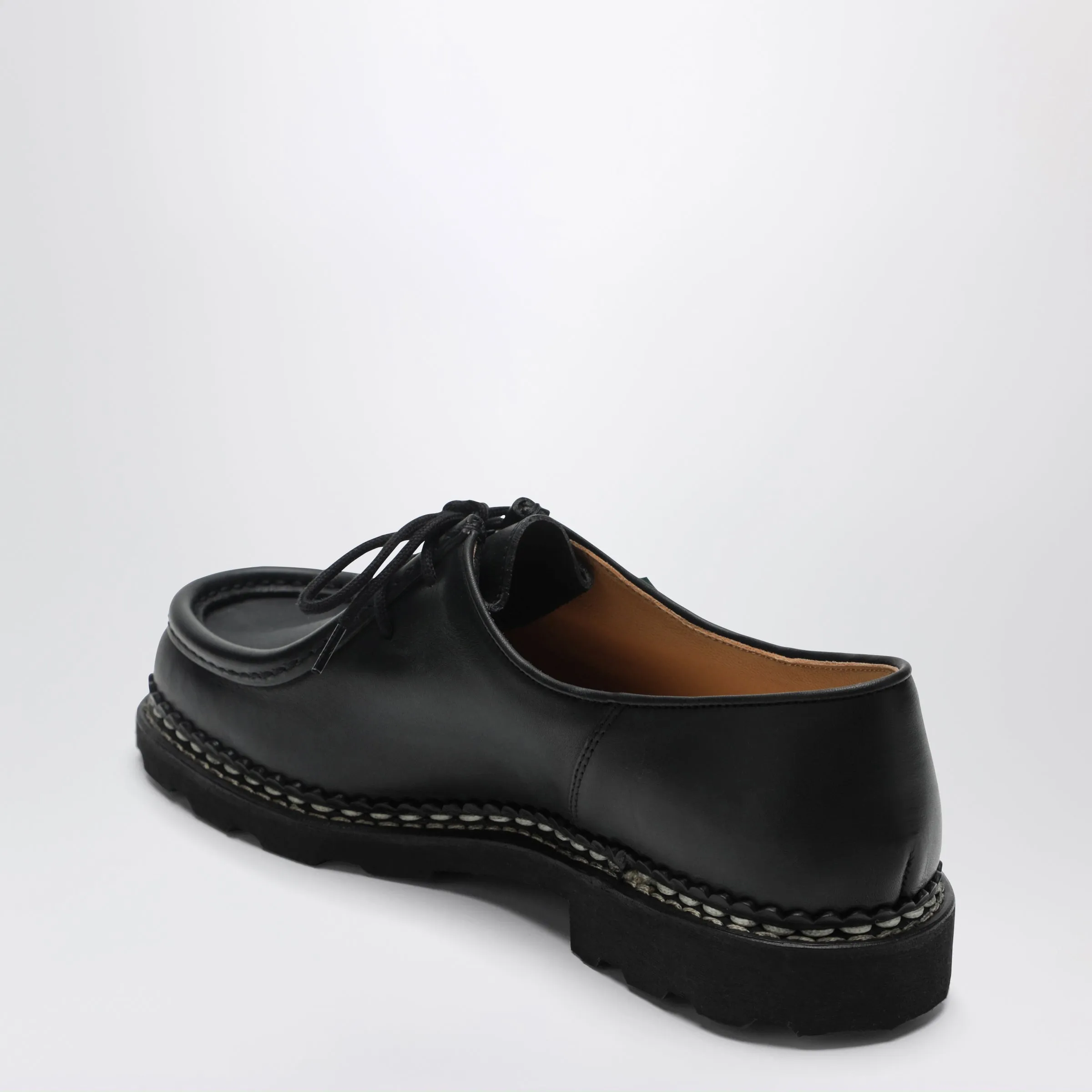 Michael Black Lace-Up Shoes In Leather sold by Wanan Luxury product image thumbnail 2