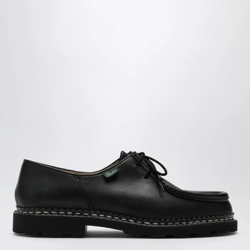 Michael Black Lace-Up Shoes In Leather made by Paraboot