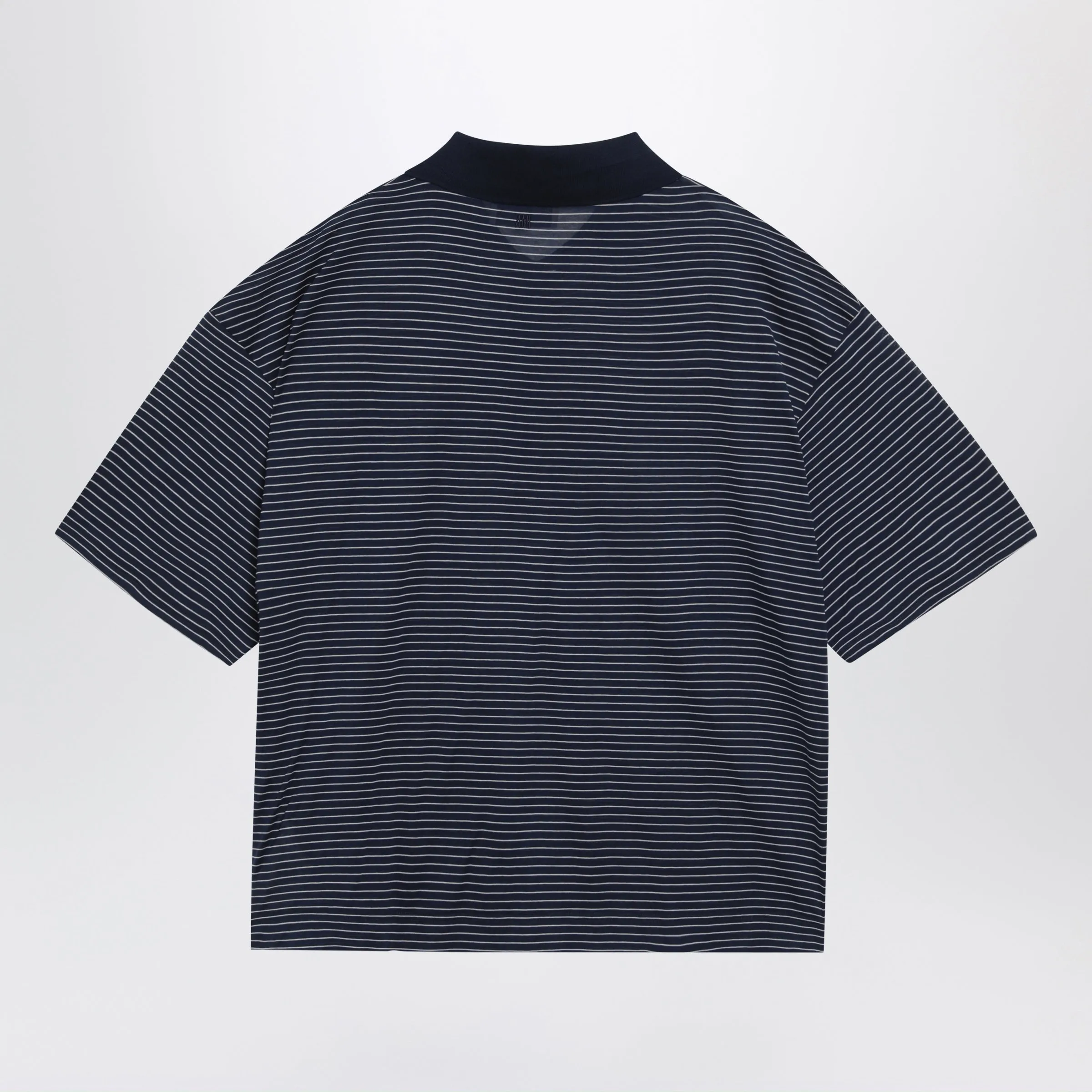 Blue/White Striped Ami De Coeur Polo By Ami Paris sold by Wanan Luxury product image thumbnail 2