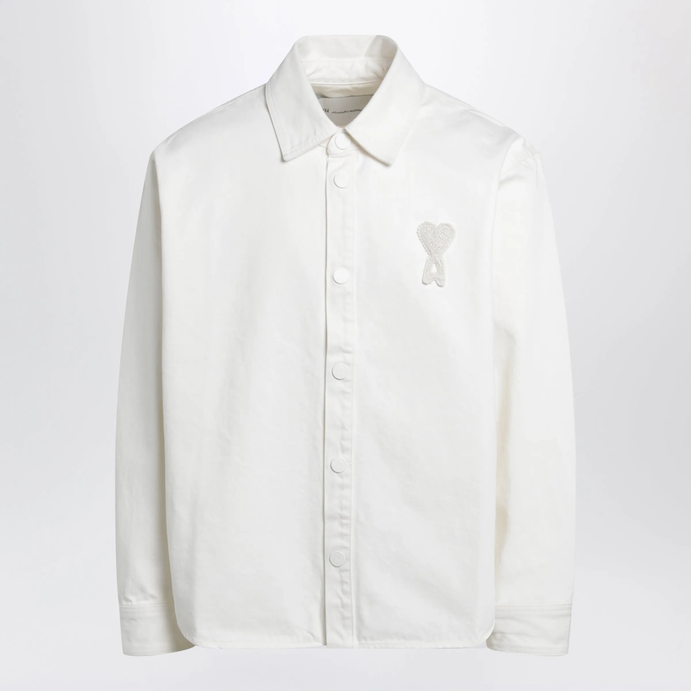 Cream Ami De Coeur Shirt By Ami Paris sold by Wanan Luxury