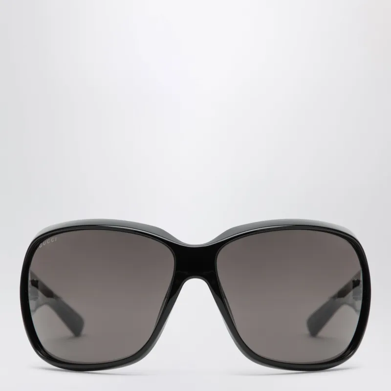Square Black Acetate Sunglasses sold by Wanan Luxury