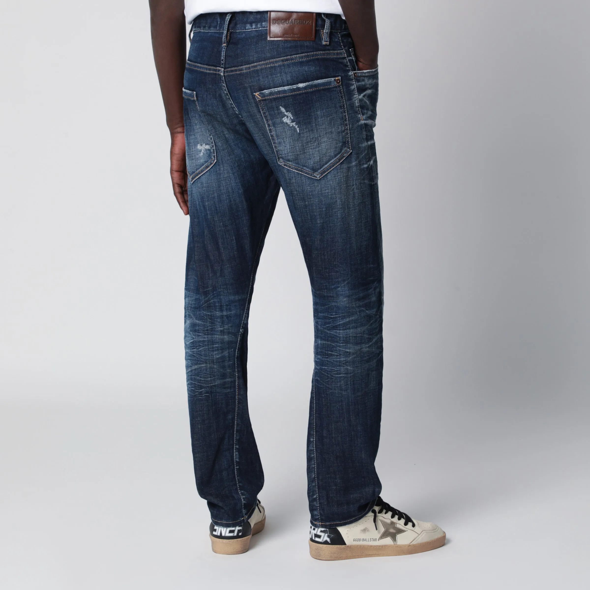 Blue Washed-Effect Jeans sold by Wanan Luxury product image thumbnail 2