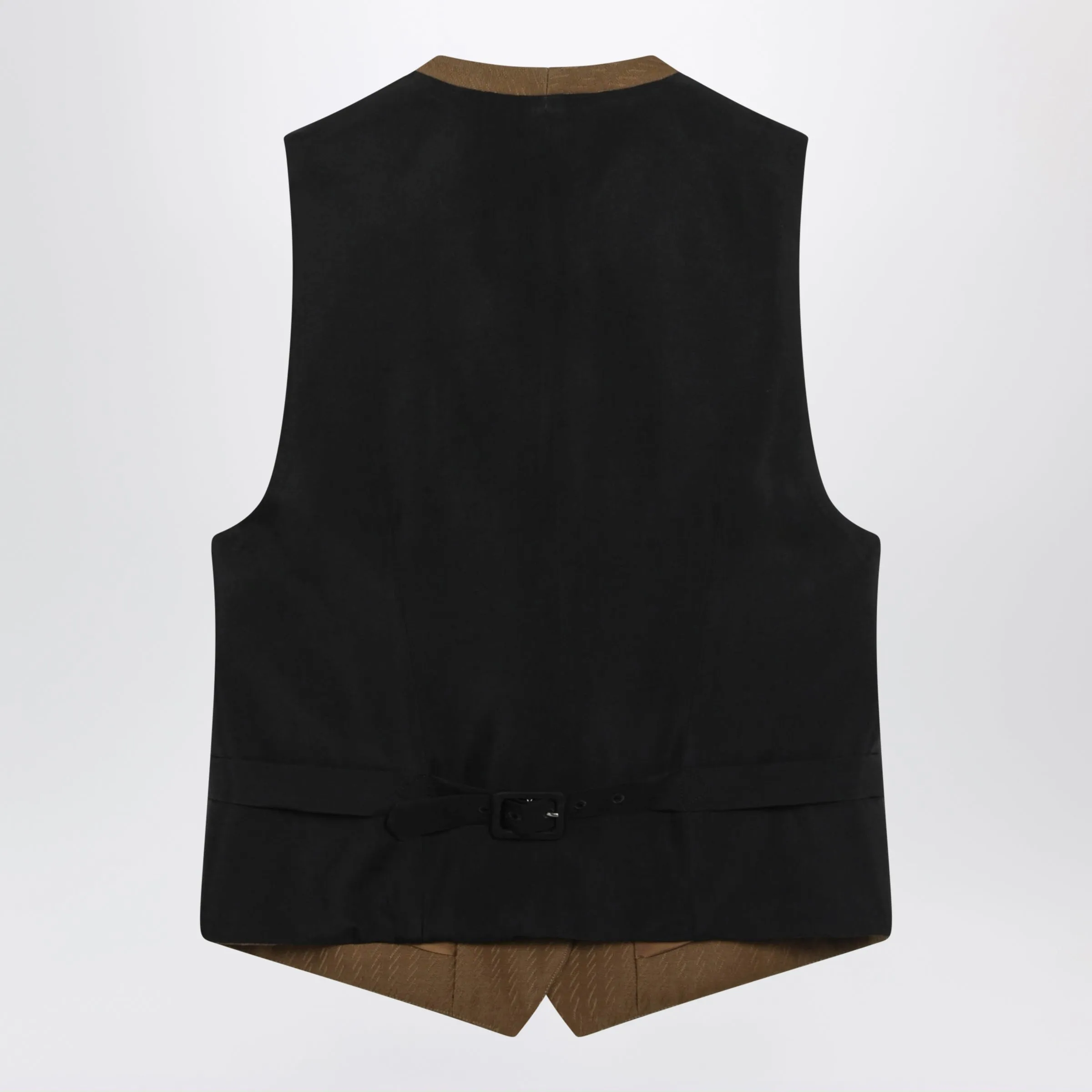 Brown Wool And Mohair Vest By Burberry sold by Wanan Luxury product image thumbnail 2