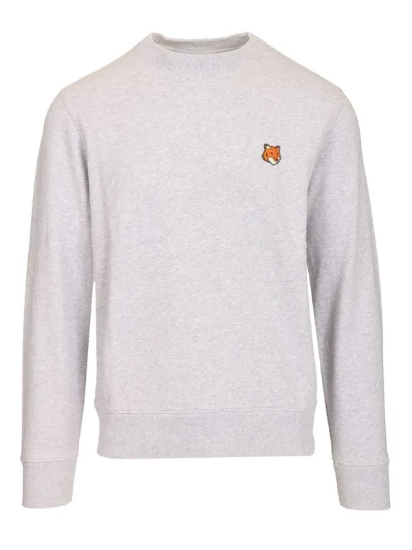 Fox Head Sweatshirt Sweatshirts Grey made by MAISON KITSUNE
