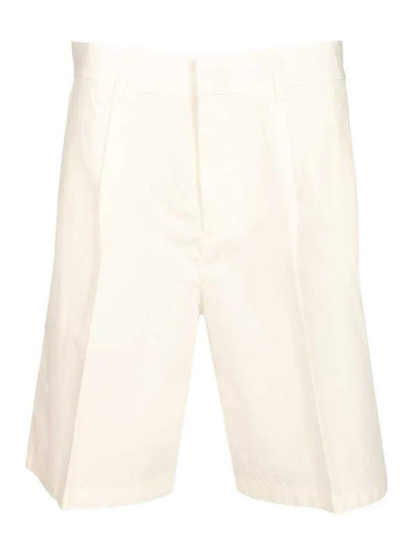 Bermuda Shorts Trousers White made by Wanan Luxury