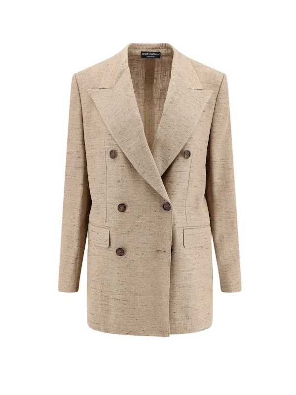 Viscose And Linen Blazer made by Dolce & Gabanna