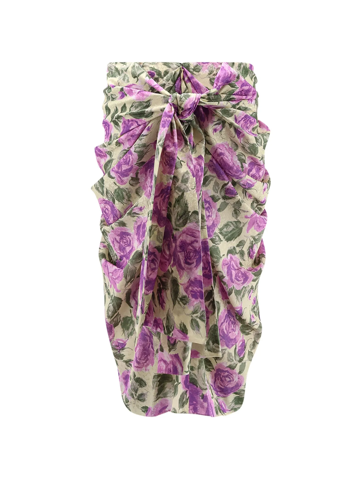 Silk Skirt With Multicolor Print sold by Wanan Luxury product image thumbnail 2