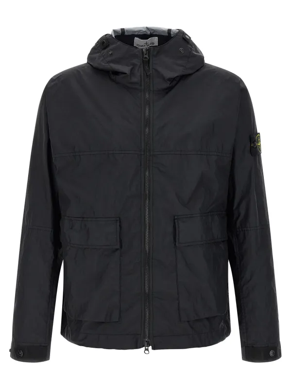 4100004 Puffer Jackets Blue made by Stone Island