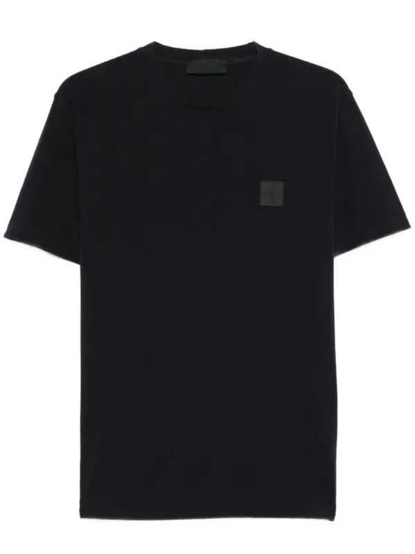 Slim Fit T-Shirt With Tonal Compass Patch made by Stone Island