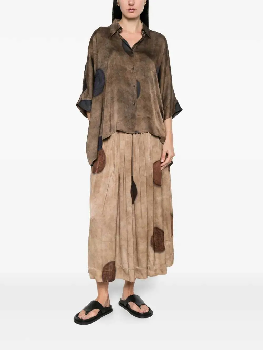 Midi Skirt With Gillian Polka Dot Print sold by Wanan Luxury product image thumbnail 2