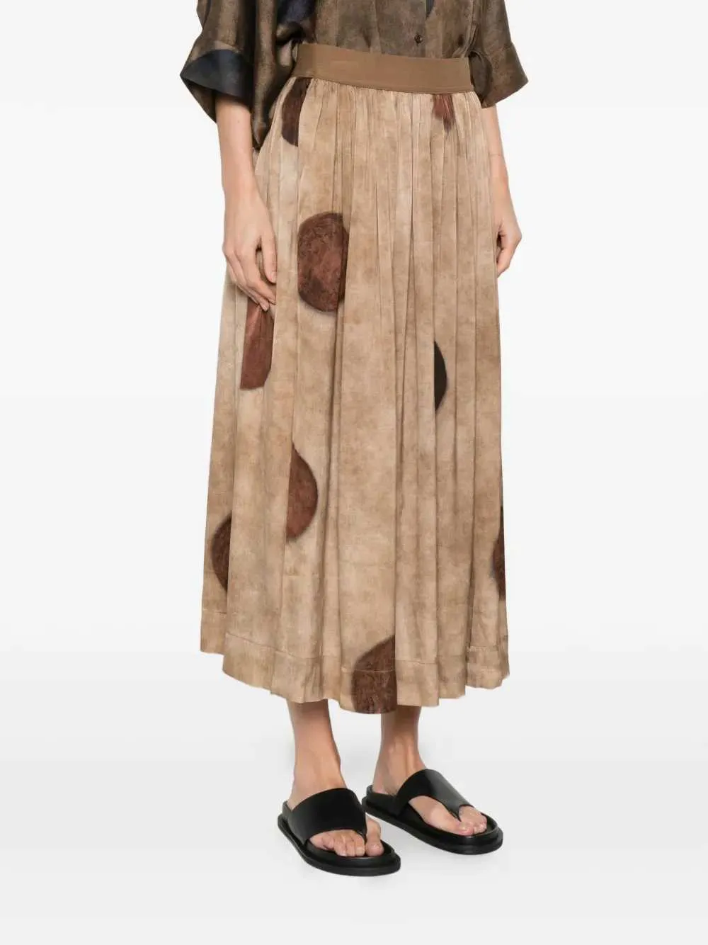 Midi Skirt With Gillian Polka Dot Print sold by Wanan Luxury product image thumbnail 3