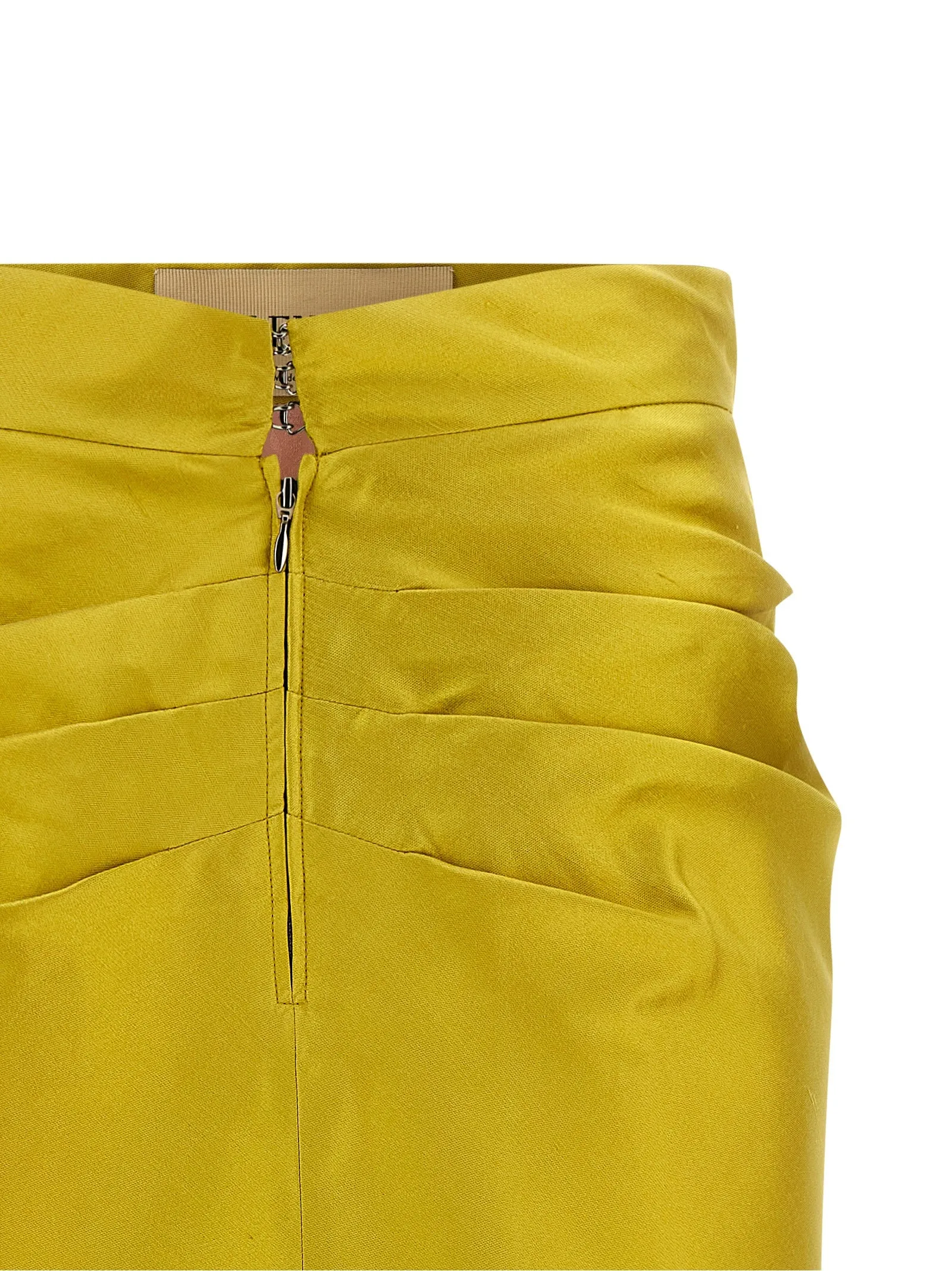 Valentino Garavani Shantung Silk Skirt Skirts Green sold by Wanan Luxury product image thumbnail 3