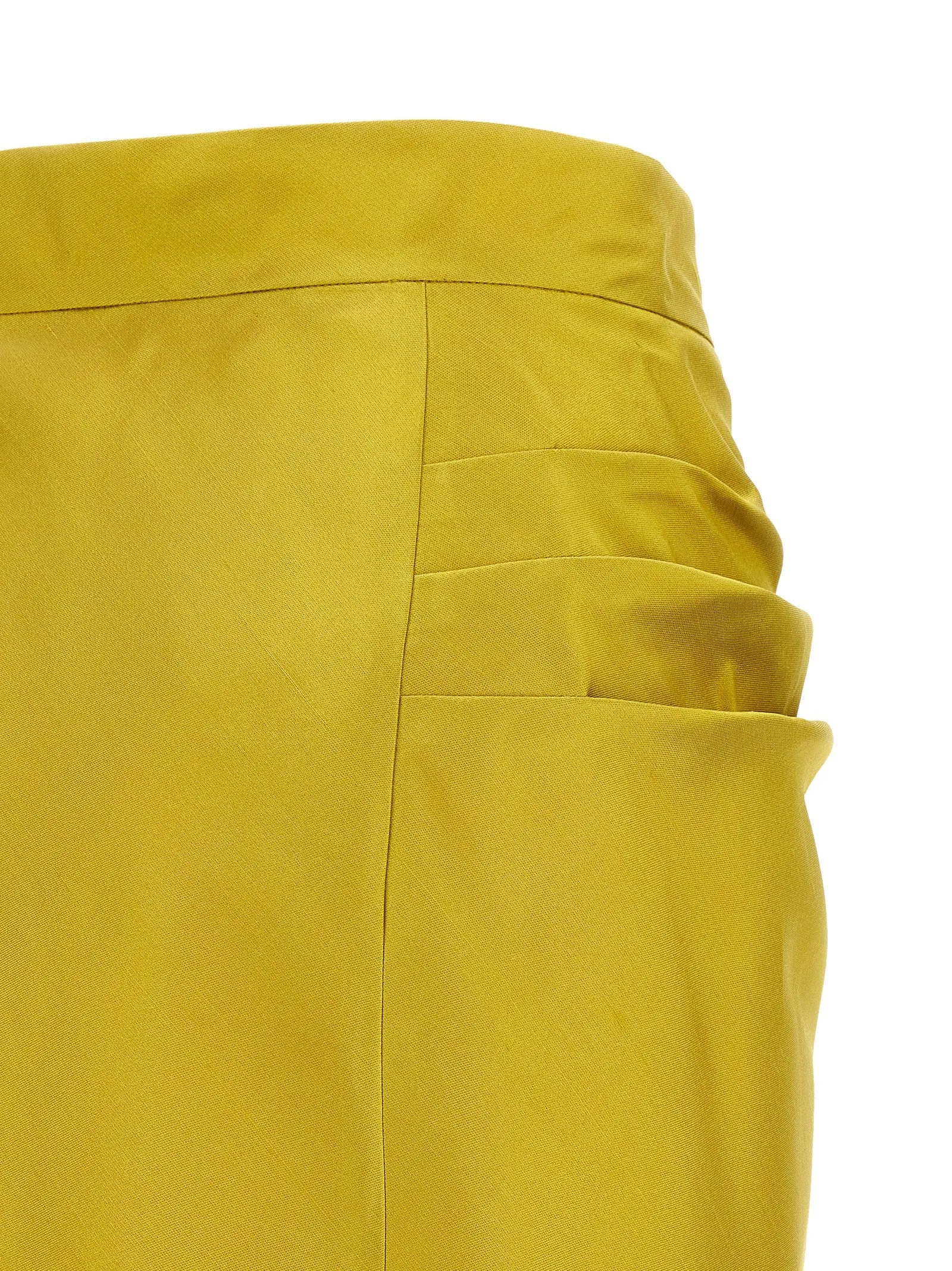 Valentino Garavani Shantung Silk Skirt Skirts Green sold by Wanan Luxury product image thumbnail 4