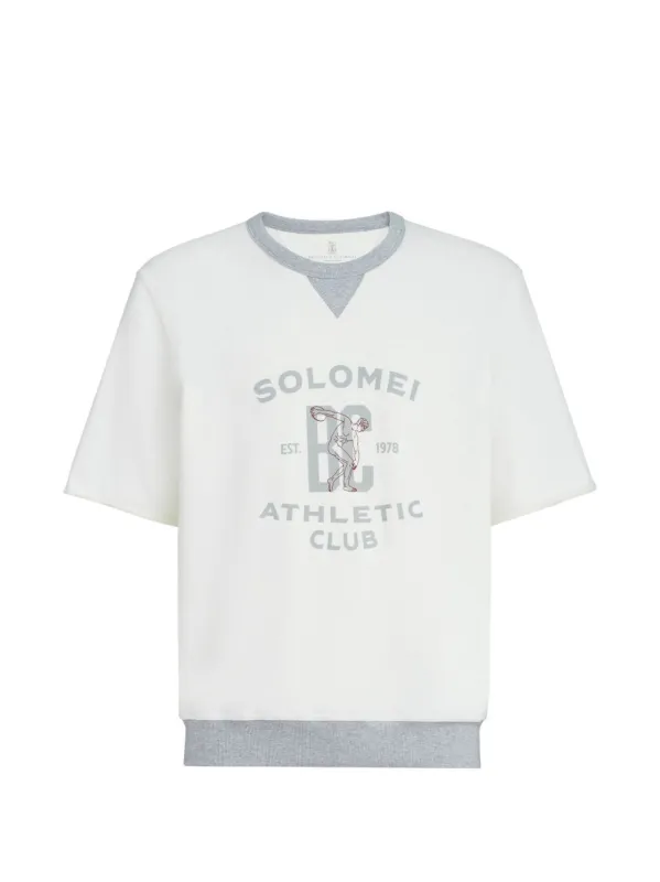 Logo Cotton Sweatshirt made by Brunello Cucinelli