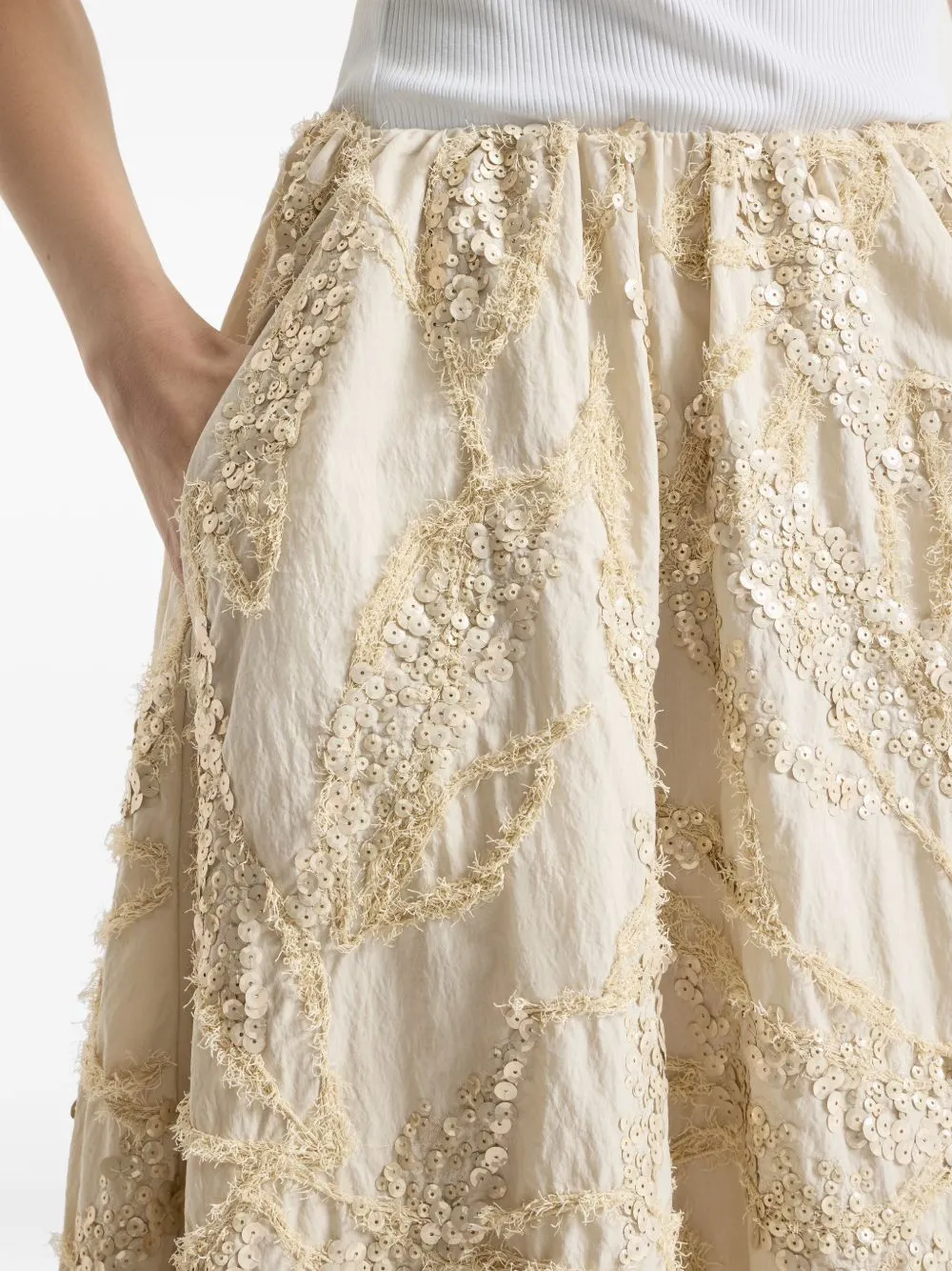 Embroidered Long Skirt sold by Wanan Luxury product image thumbnail 2