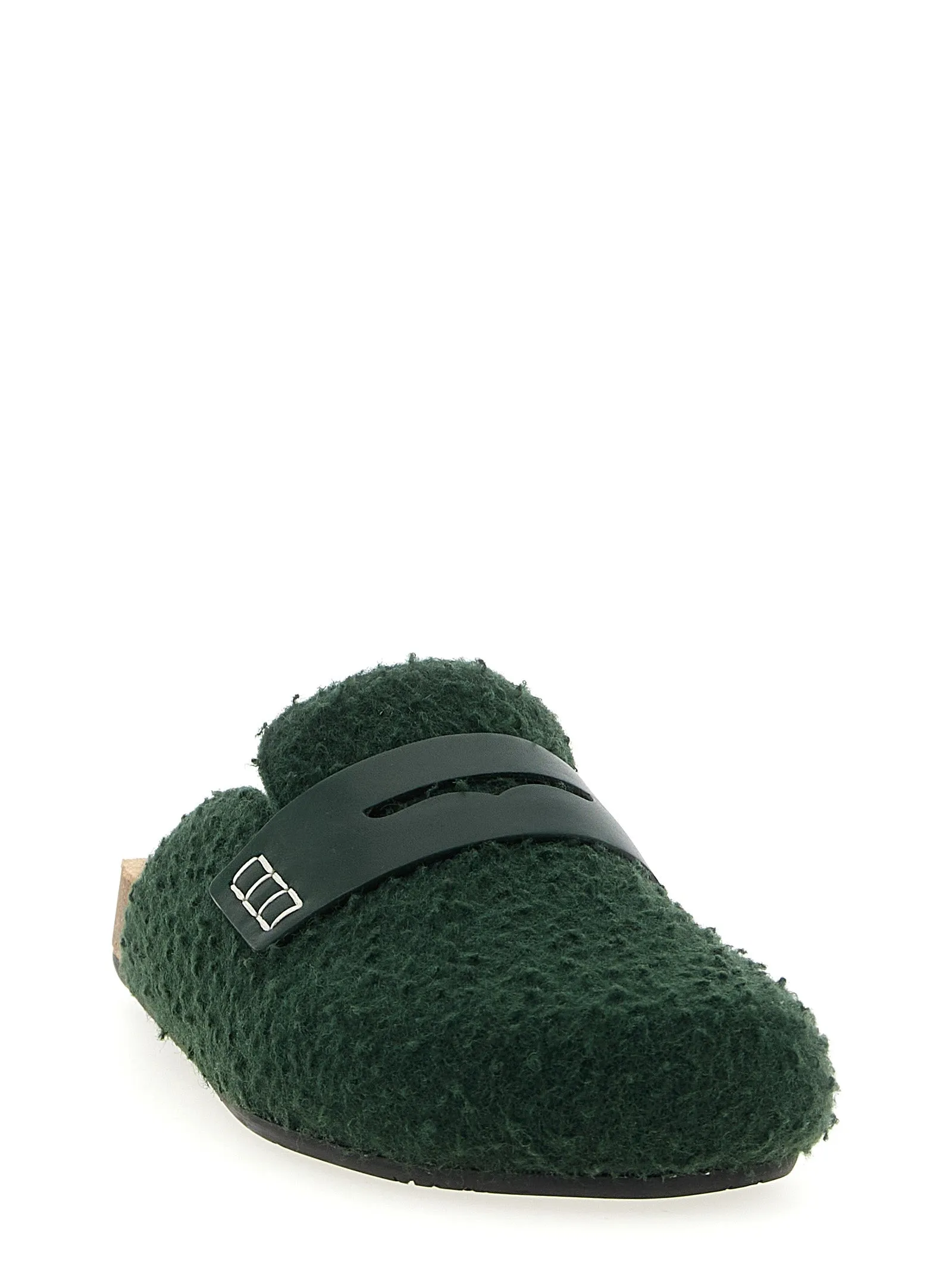 Felt Loafer Flat Shoes Green sold by Wanan Luxury product image thumbnail 2