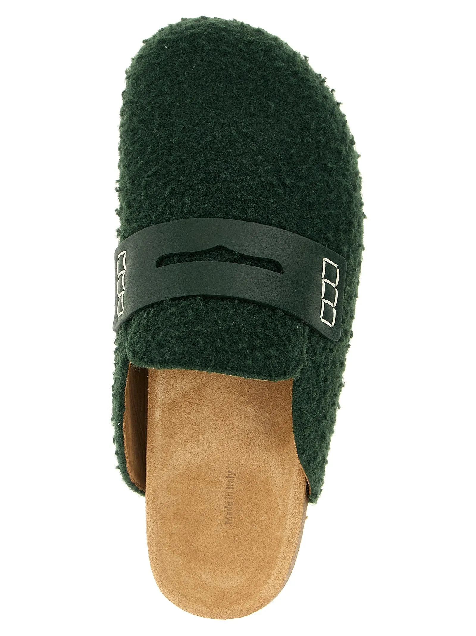 Felt Loafer Flat Shoes Green sold by Wanan Luxury product image thumbnail 4