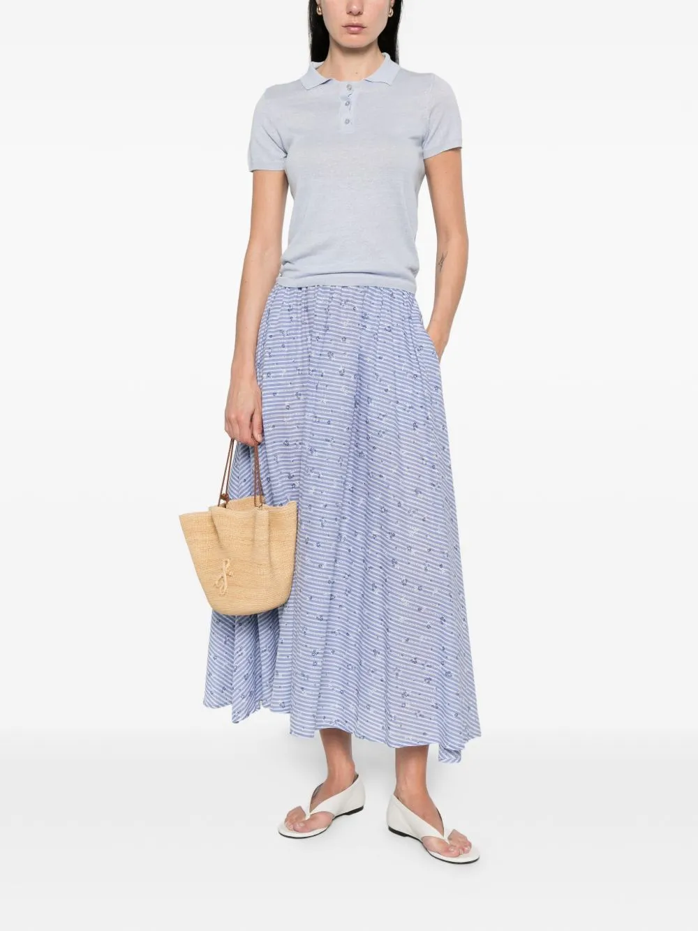 Linen And Cotton Blend Polo Shirt sold by Wanan Luxury product image thumbnail 5