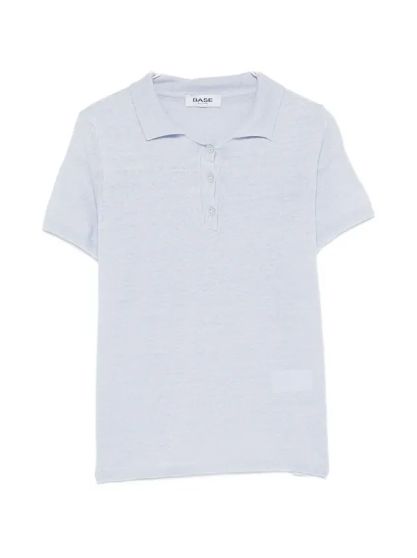 Linen And Cotton Blend Polo Shirt sold by Wanan Luxury