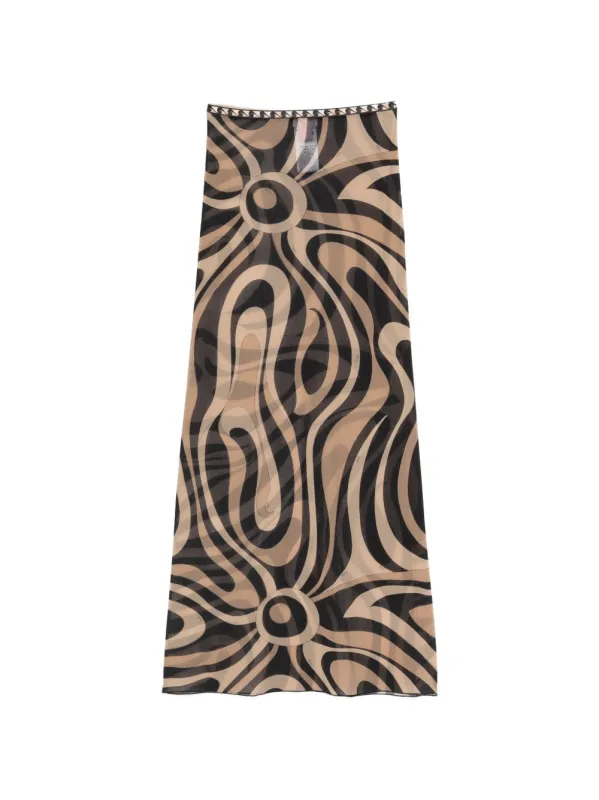 Printed Tulle Skirt made by Emilio Pucci