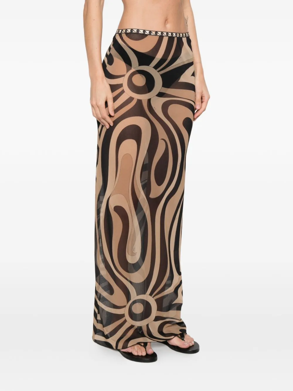 Printed Tulle Skirt sold by Wanan Luxury product image thumbnail 5
