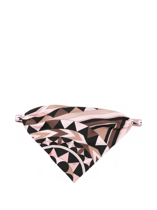Printed Silk Headscarf made by Emilio Pucci