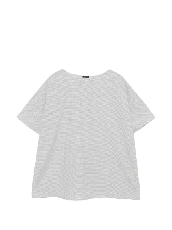 Checked Cotton T-Shirt made by A Punto B