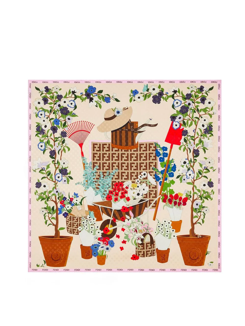 Printed Silk Foulard sold by Wanan Luxury